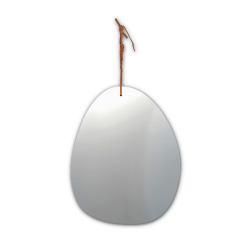 Miroir suspendu à corde - H52 L30 cm | Deco-Delight.com