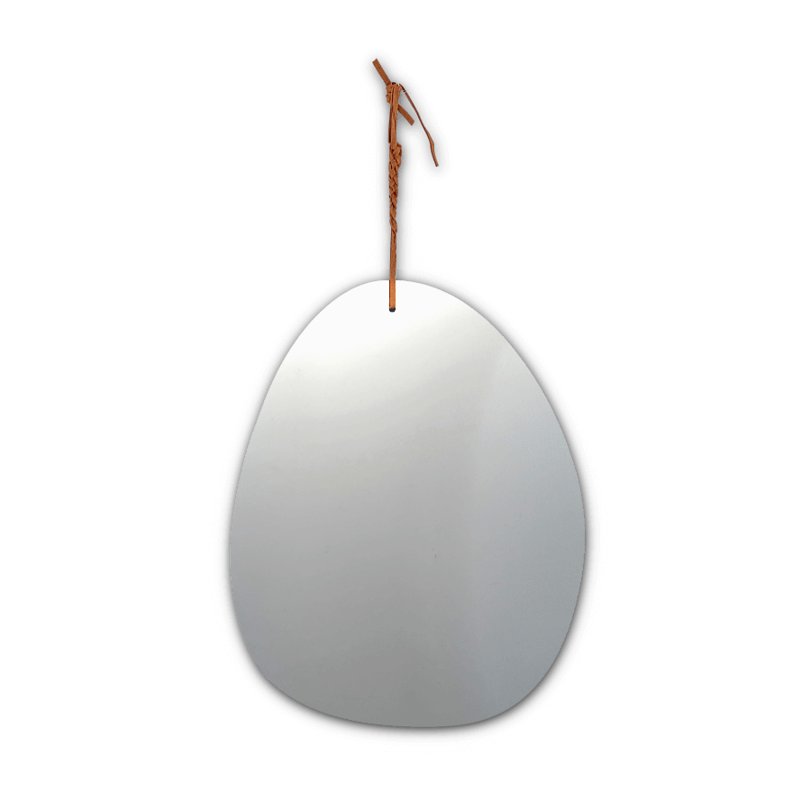 Miroir suspendu à corde - H52 L30 cm | Deco-Delight.com