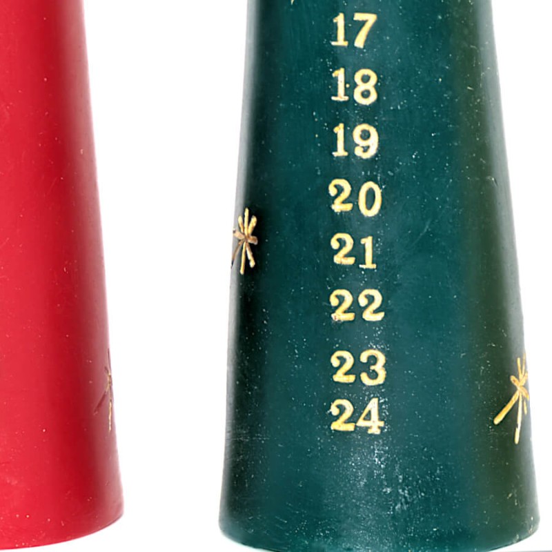 Bougie Calendrier de l’Avent H29,5 cm | Deco-Delight.com