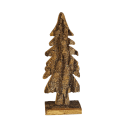 Sapin de Noël bois pailleté déco  | Deco-Delight.com