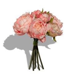Bouquet de pivoines Nuances de rose H25 cm | Deco-Delight.com