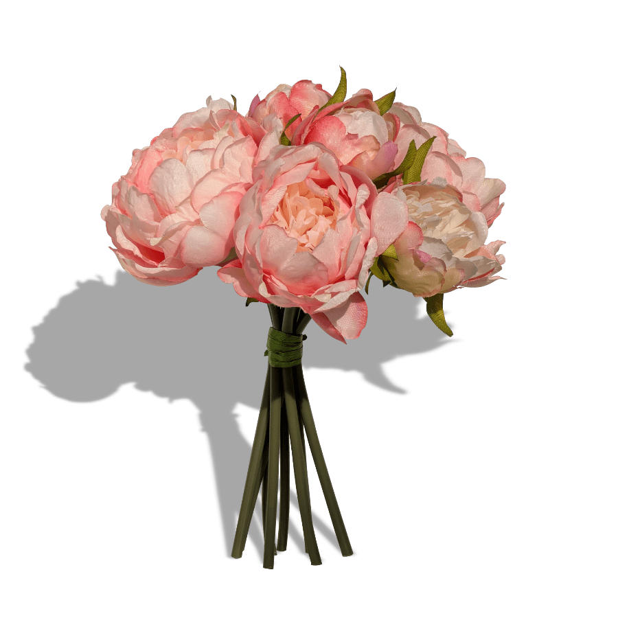 Bouquet de pivoines Nuances de rose H25 cm | Deco-Delight.com