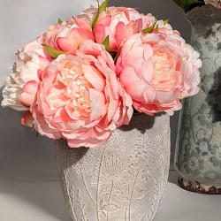 Bouquet de pivoines Nuances de rose H25 cm | Deco-Delight.com