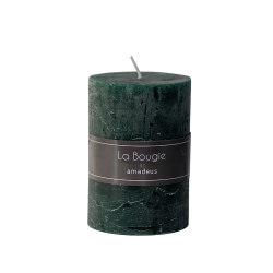 Bougie pilier Vert sapin H10 cm 48 heures | Deco-Delight.com