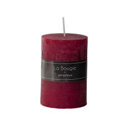 Bougie pilier Rouge Sangria H10 cm 48 heures | Deco-Delight.com