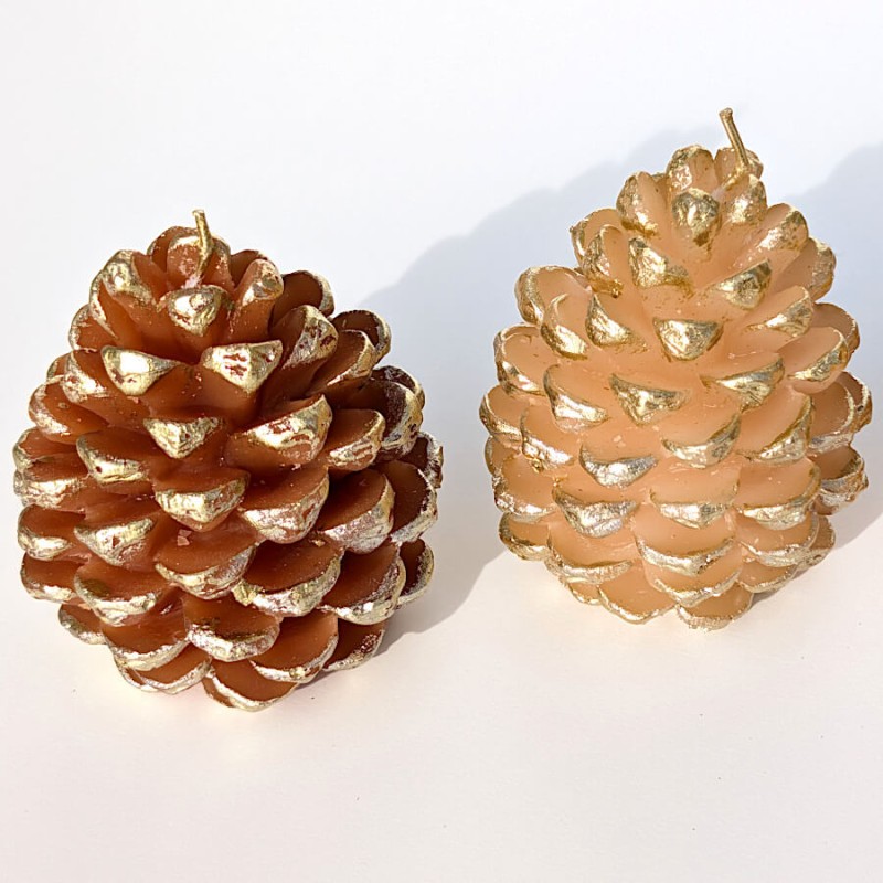 Nuances chaleureuses marron chaud et orge pour une déco de Noël.