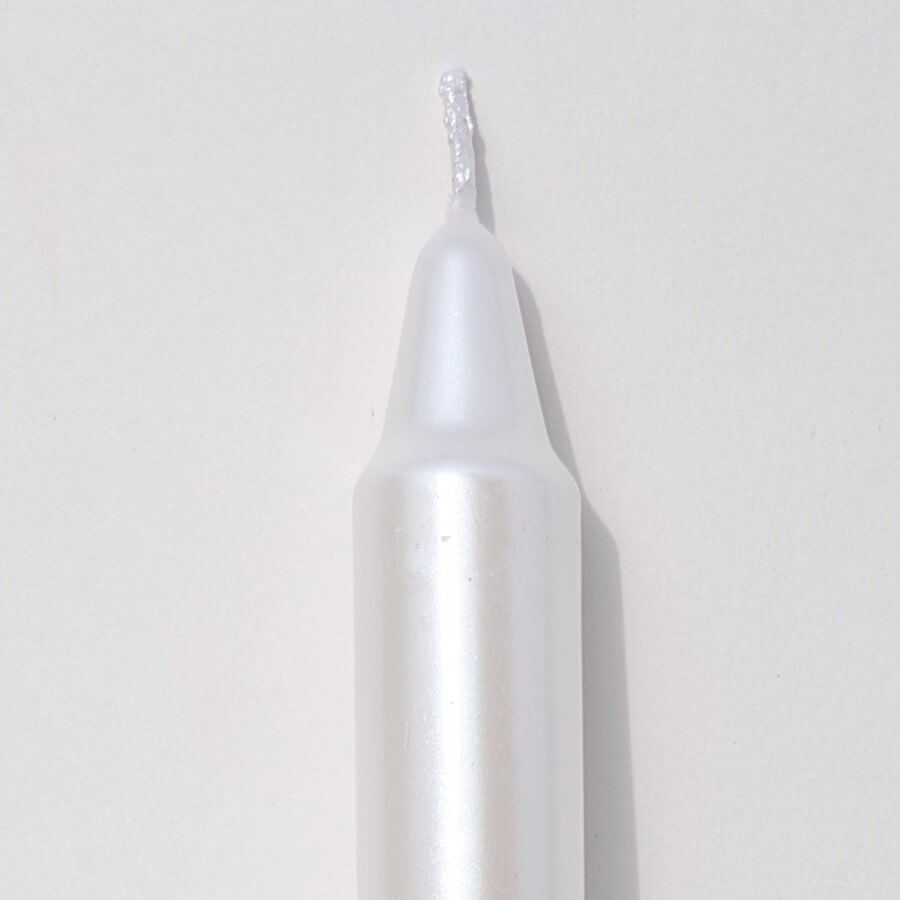 Bougie chandelle Nacrée - H25 cm - Lot de 3 | Deco-Delight.com