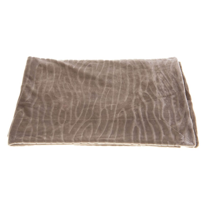 Plaid Doux 130x170 cm Taupe | Deco-Delight.com