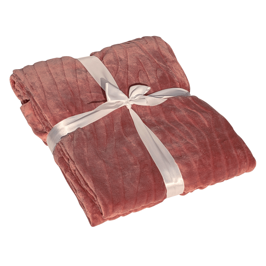 Plaid Doux 130x170 cm Rose poudré | Deco-Delight.com