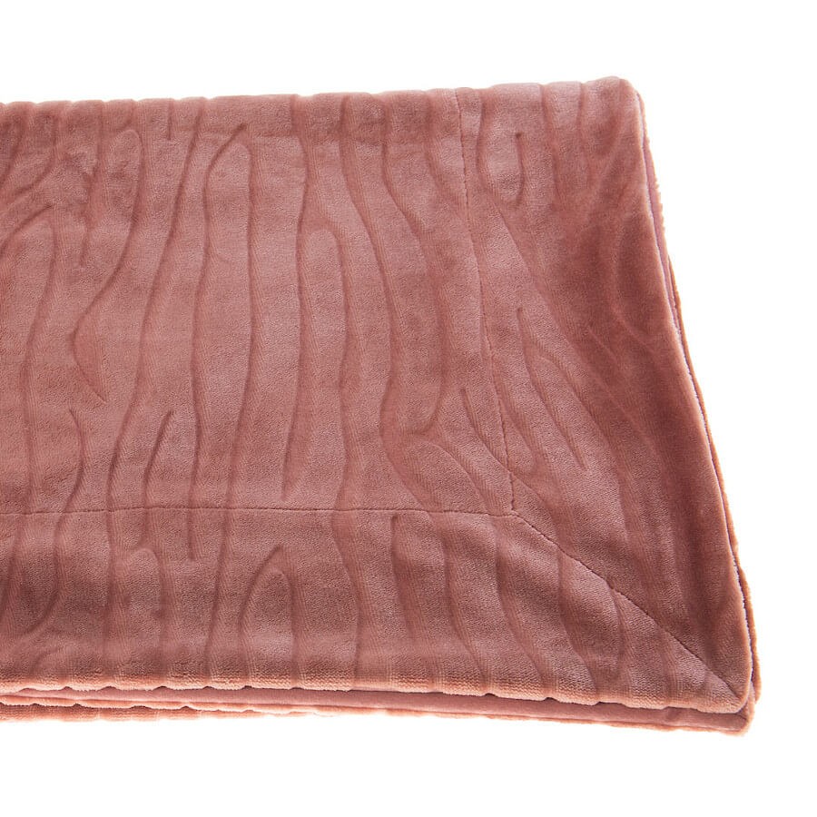 Plaid Doux 130x170 cm Rose poudré | Deco-Delight.com