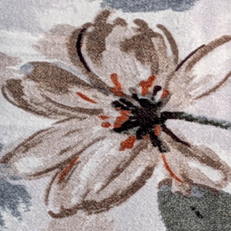 Plaid fleuri doux 130x170 cm imprimé floral | Deco-Delight.com