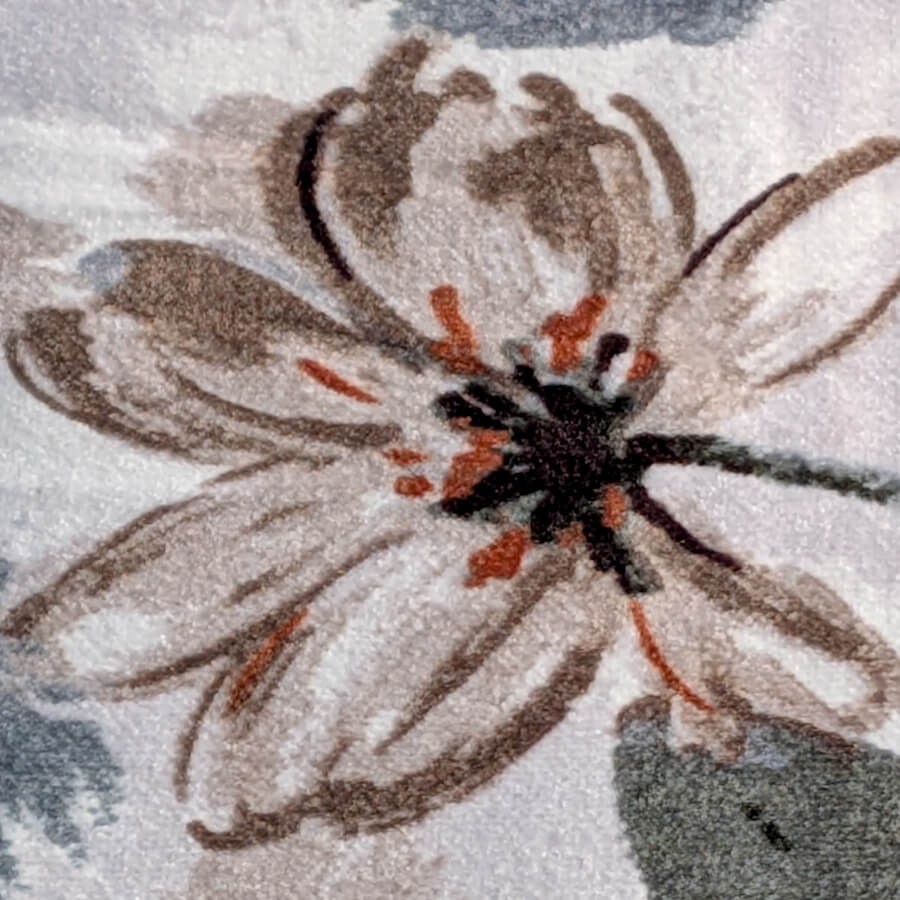 Plaid fleuri doux 130x170 cm imprimé floral | Deco-Delight.com