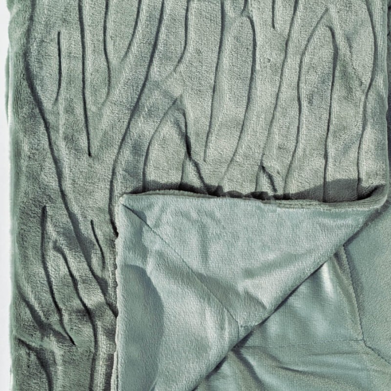 Plaid Doux 130x170 cm Vert amande | Deco-Delight.com