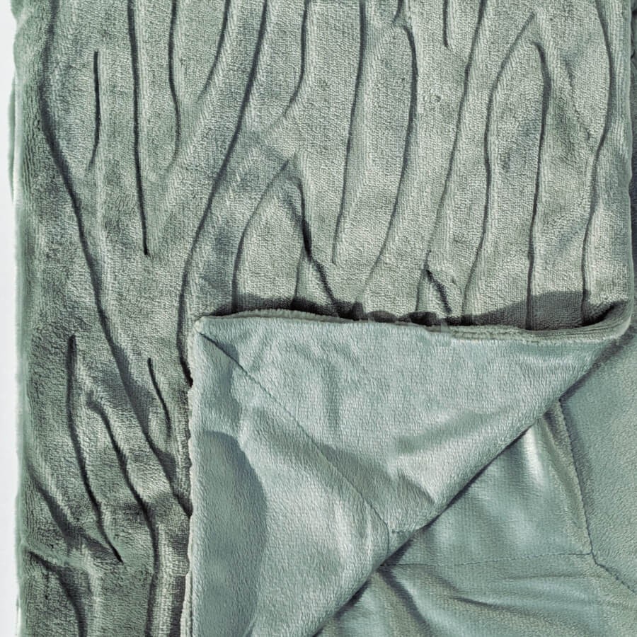 Plaid Doux 130x170 cm Vert amande | Deco-Delight.com