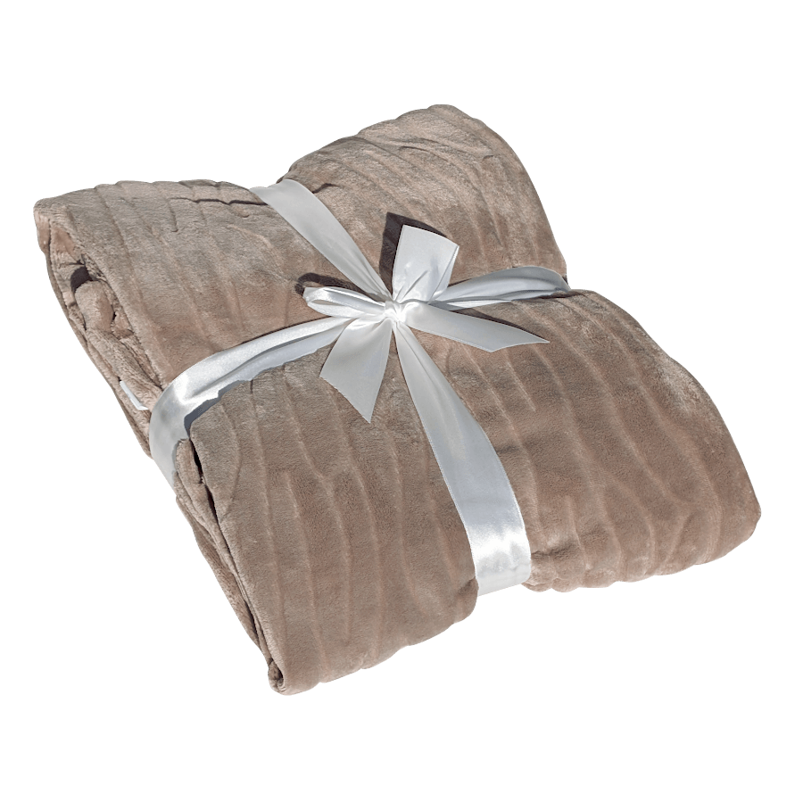 Plaid Doux 130x170 cm Taupe | Deco-Delight.com