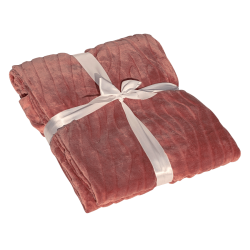 Plaid Doux 130x170 cm Rose poudré | Deco-Delight.com