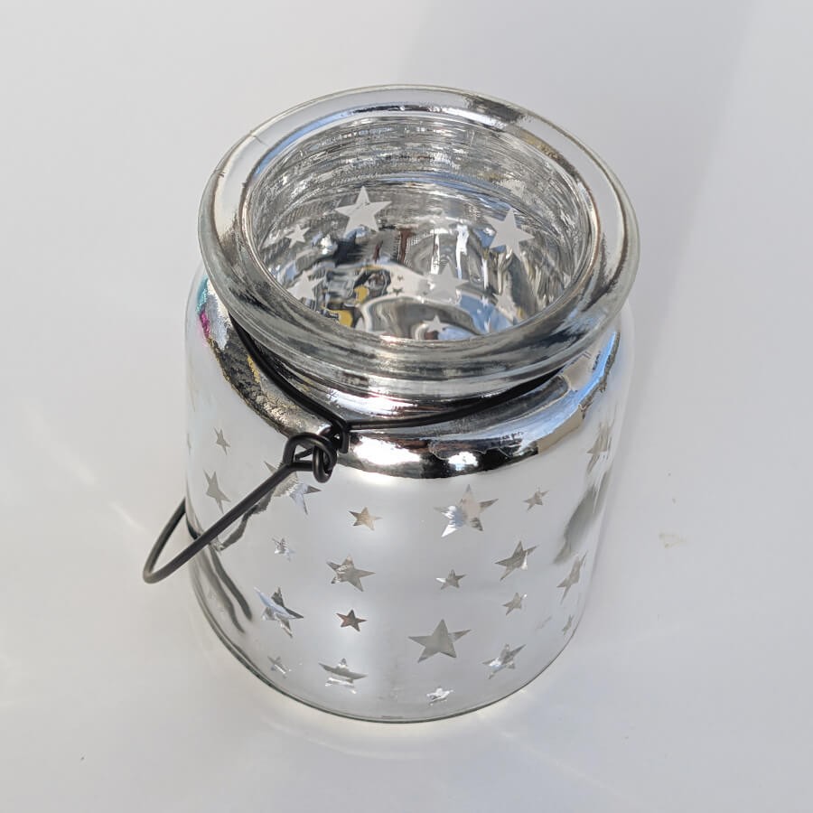 Photophore étoile en verre brillant  | Deco-Delight.com