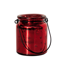 Photophore étoile en verre brillant  | Deco-Delight.com