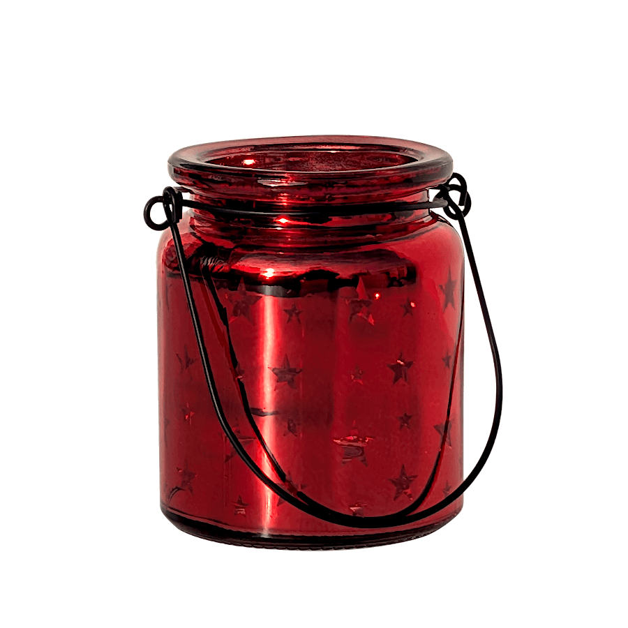 Photophore étoile en verre brillant  | Deco-Delight.com