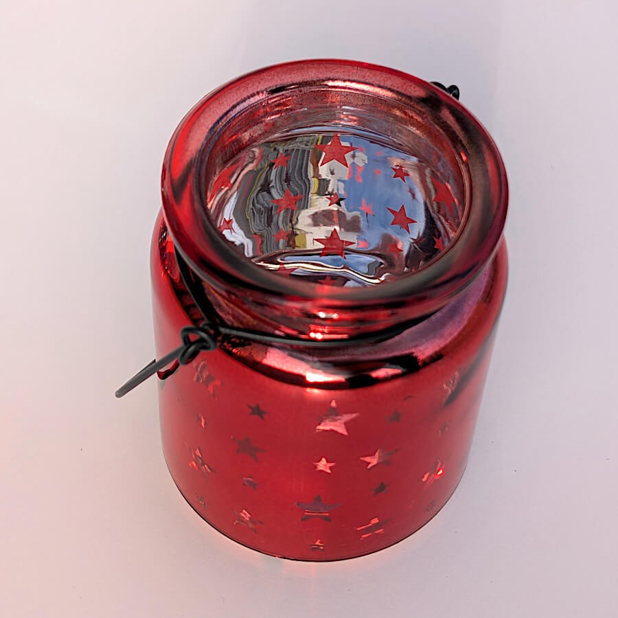 Photophore étoile en verre brillant  | Deco-Delight.com