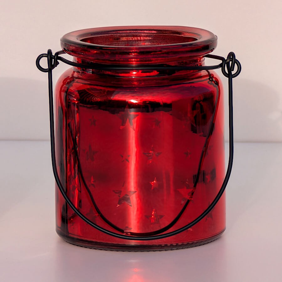 Photophore étoile en verre brillant  | Deco-Delight.com