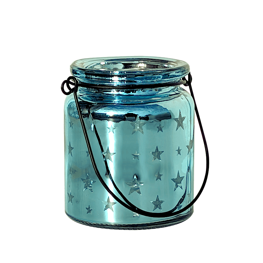 Photophore étoile en verre brillant  | Deco-Delight.com