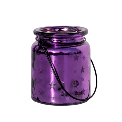 Photophore étoile en verre brillant  | Deco-Delight.com