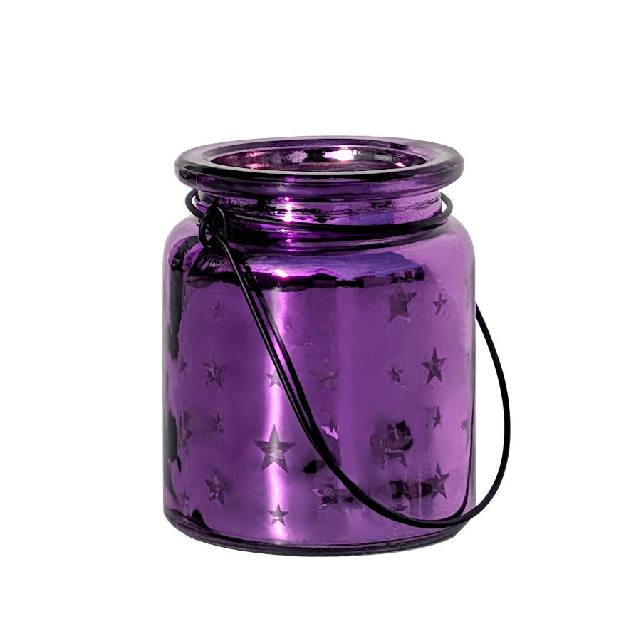 Photophore étoile en verre brillant  | Deco-Delight.com