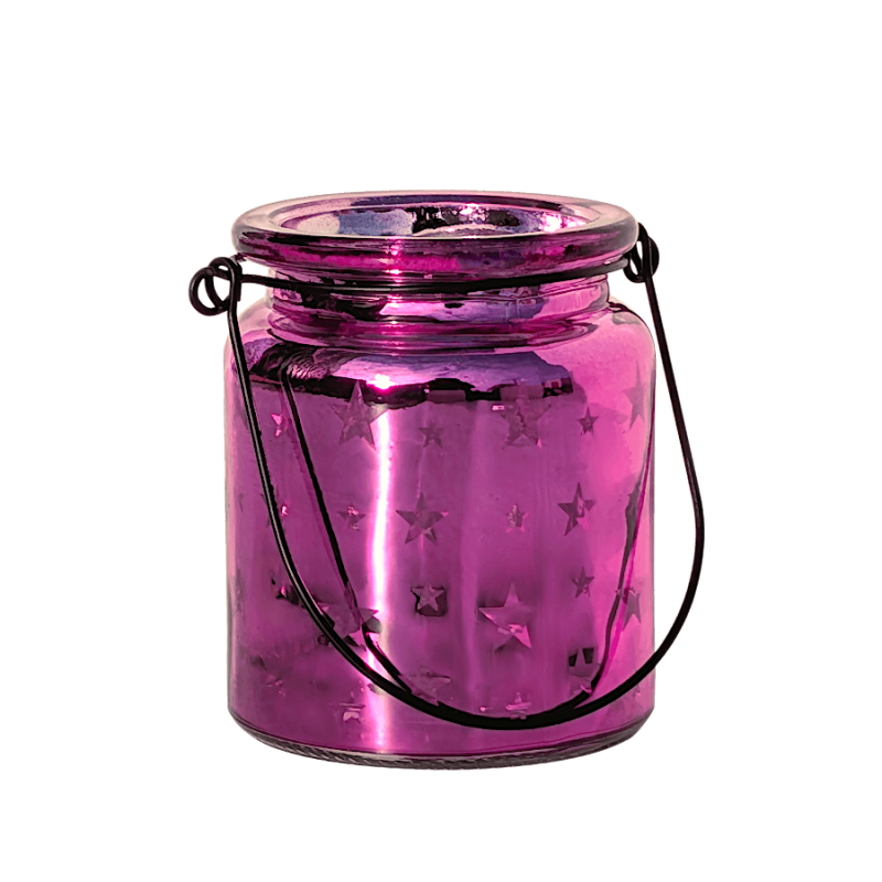 Photophore étoile en verre brillant  | Deco-Delight.com