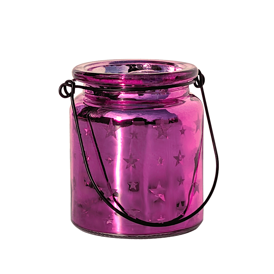 Photophore étoile en verre brillant  | Deco-Delight.com