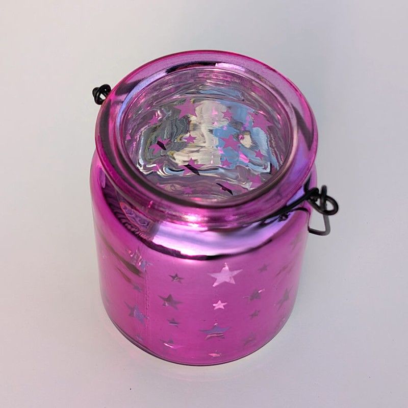 Photophore étoile en verre brillant  | Deco-Delight.com