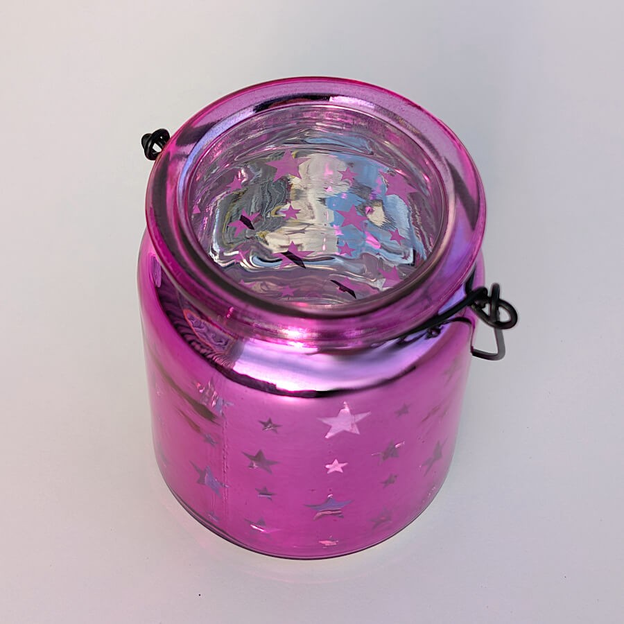 Photophore étoile en verre brillant  | Deco-Delight.com