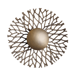 Applique Murale Sculpturale Branche Métal D43 cm | Deco-Delight.com