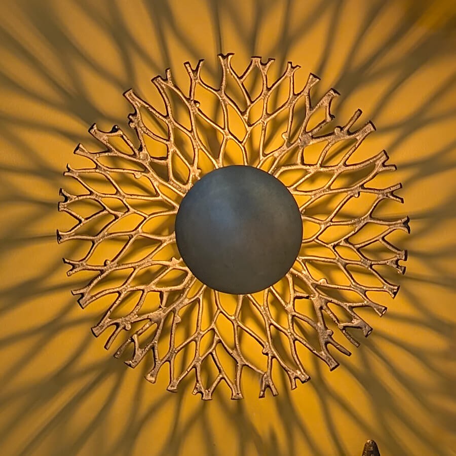 Applique Murale Sculpturale Branche Métal D43 cm | Deco-Delight.com