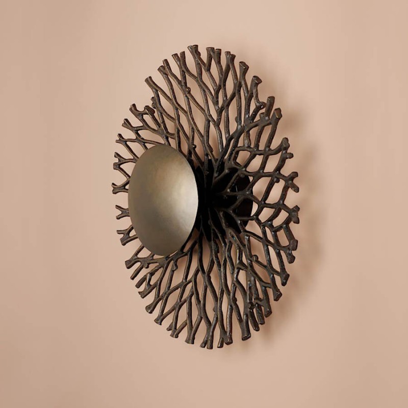 Applique Murale Sculpturale Branche Métal D43 cm | Deco-Delight.com