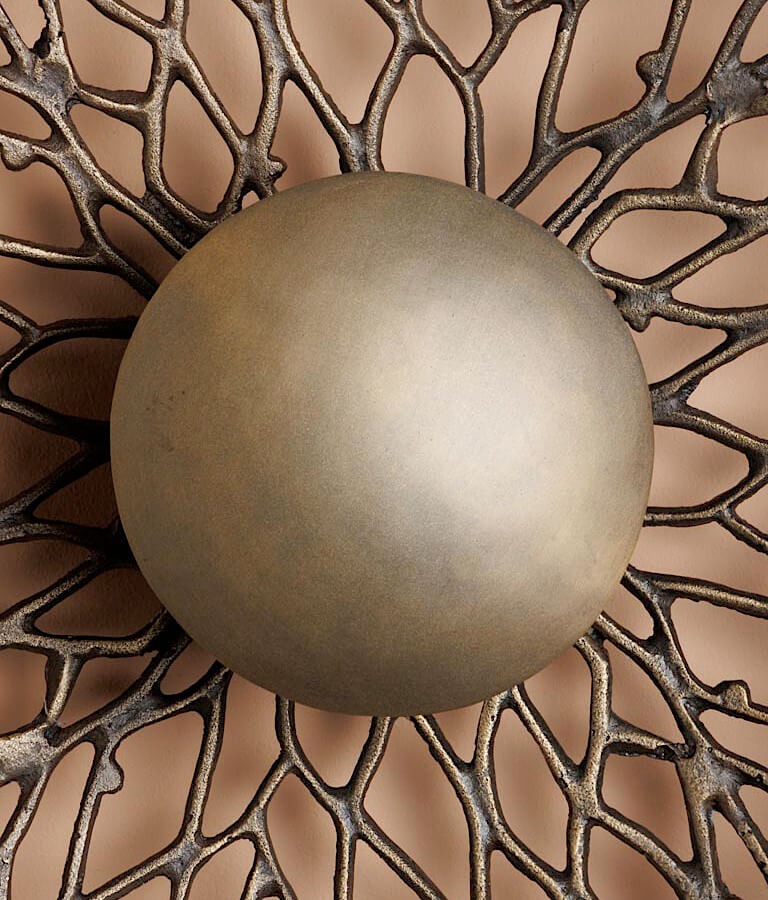 Applique Murale Sculpturale Branche Métal D43 cm | Deco-Delight.com