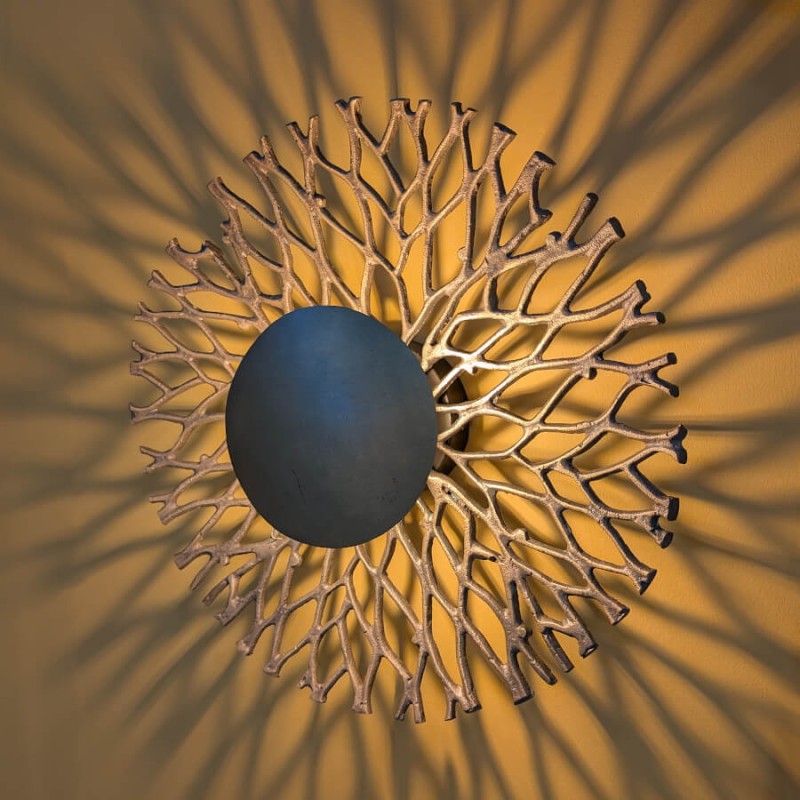 Applique Murale Sculpturale Branche Métal D43 cm | Deco-Delight.com