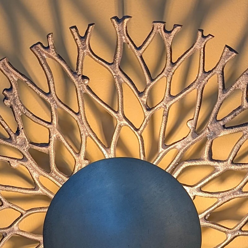 Applique Murale Sculpturale Branche Métal D43 cm | Deco-Delight.com