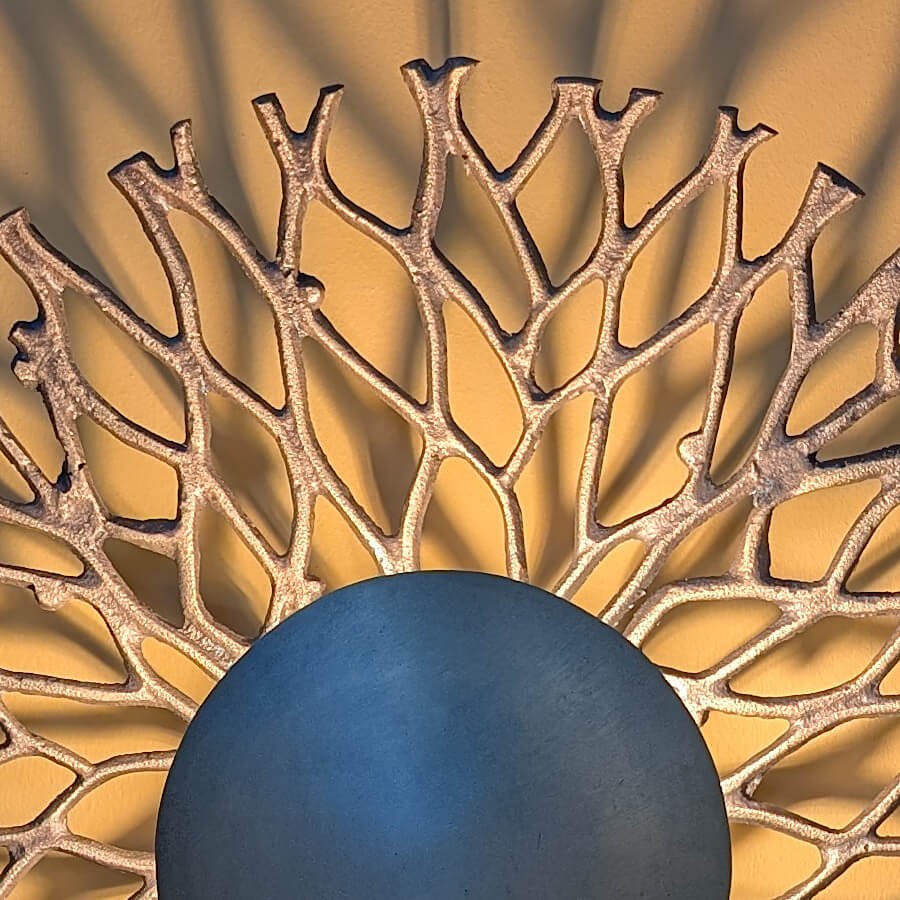 Applique Murale Sculpturale Branche Métal D43 cm | Deco-Delight.com