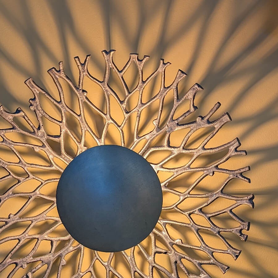 Applique Murale Sculpturale Branche Métal D43 cm | Deco-Delight.com