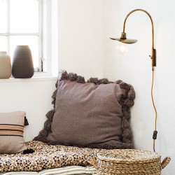 Applique Murale Laiton bras déporté Rétro H45 cm | Deco-Delight.com