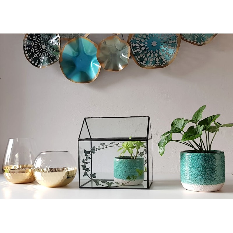 Cache-pot céramique effet sable naturel  | Deco-Delight.com