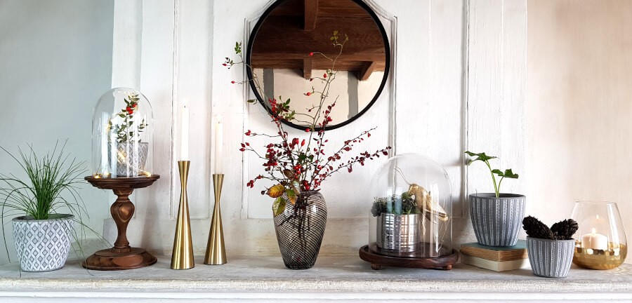 Cache-pot en céramique effet ciment  | Deco-Delight.com