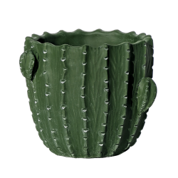 Cache-pot cactus vert déco fun  | Deco-Delight.com
