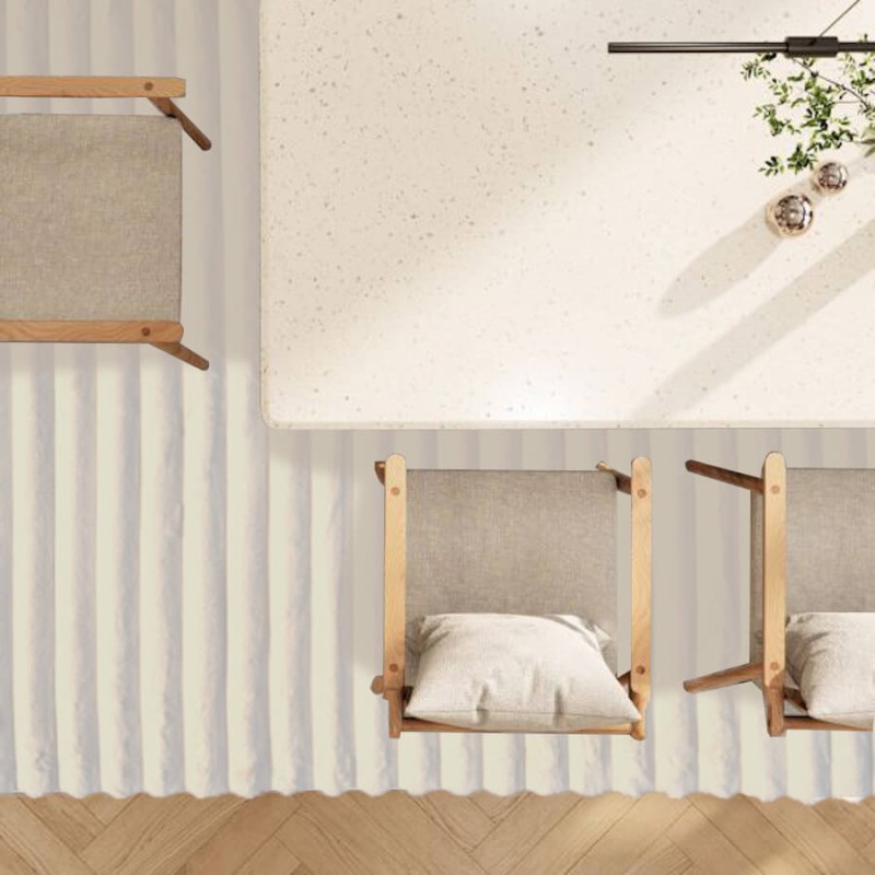 Tapis de salon grand format blanc avec texture relief élégante et moderne.