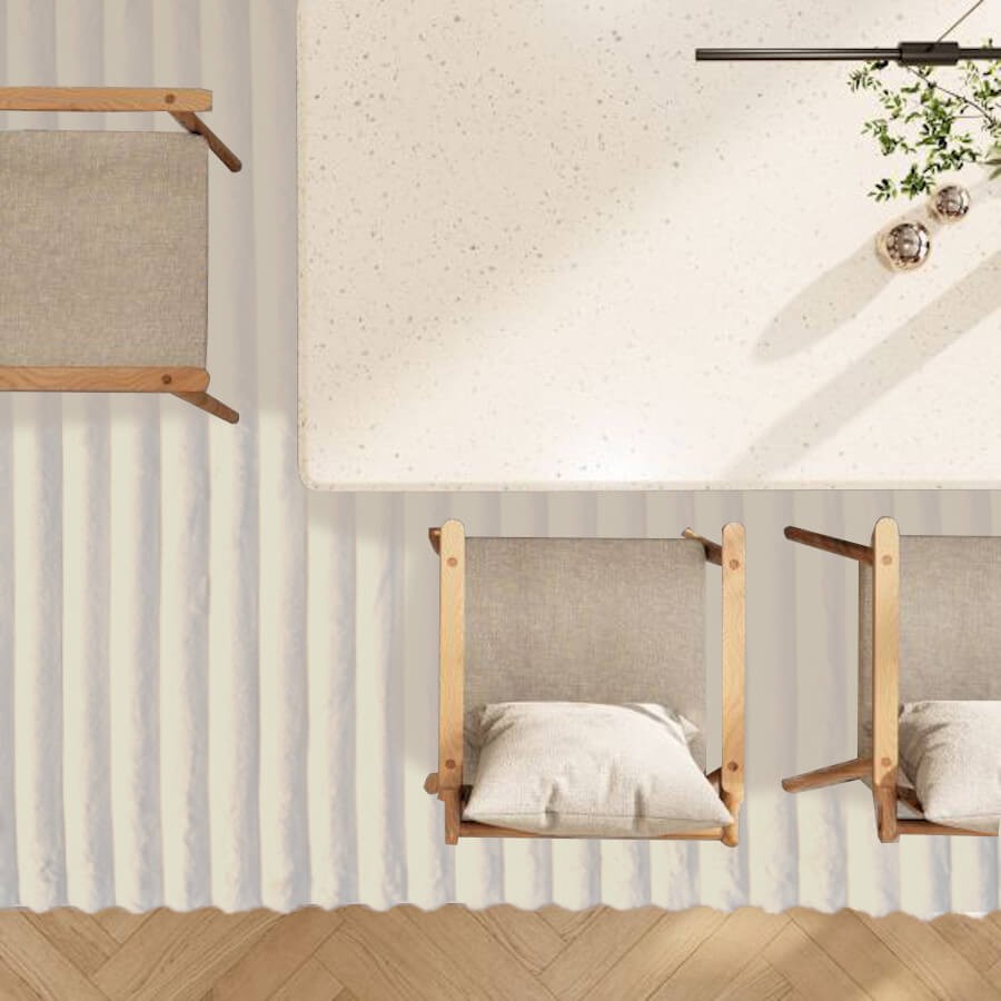 Tapis de salon grand format blanc avec texture relief élégante et moderne.