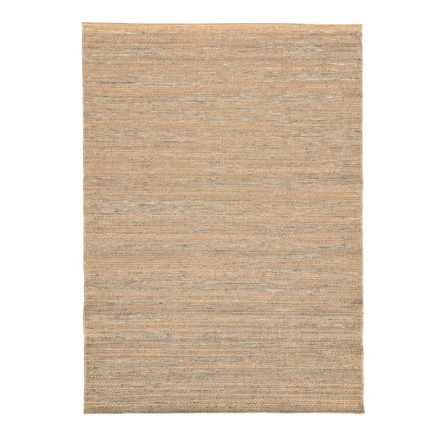 Tapis tissage plat beige et vert 120x170 cm.