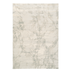 Grand tapis blanc 160x230 cm à motif effet marbre gris moderne.