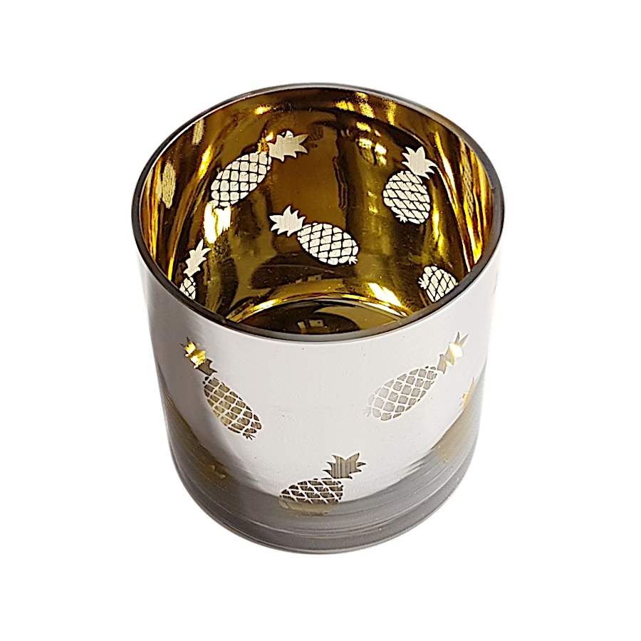 Photophore motif ananas doré en verre | Deco-Delight.com Photophore motif ananas doré en verre | Deco-Delight.com