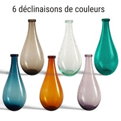 Vase bulle en verre teinté H30 cm | Deco-Delight.com